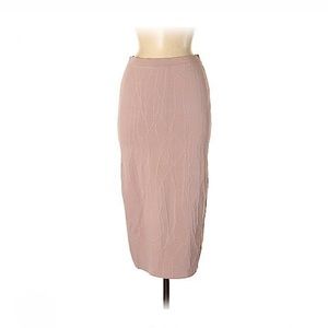 Jonathan Simkhai blush pink bodycon midi skirt.